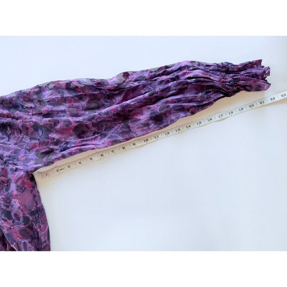 NWT Ramy Brook Michelle Silk Blend One Shoulder Dress in Vibrant Purple Size 0 - Picture 14 of 14